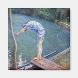 Gustave Caillebotte - Der Badende / Der Taucher Magnet