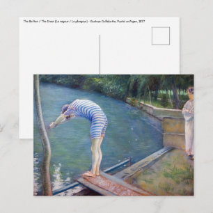 Gustave Caillebotte - Der Badende / Der Taucher Postkarte