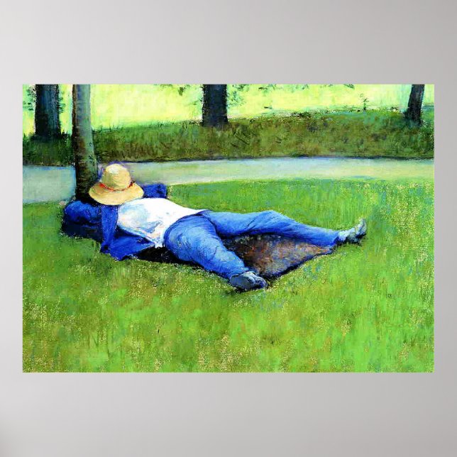 Gustave Caillebotte - Der Mittagsschlaf, Poster (Vorne)