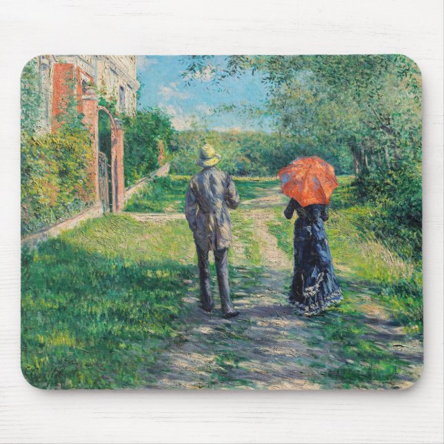 Gustave Caillebotte - Der Weg über die Alphill Mousepad (Vorne)