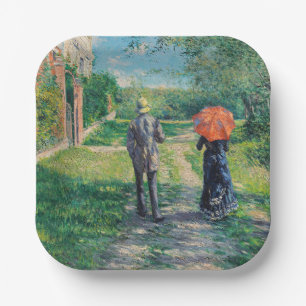 Gustave Caillebotte - Der Weg über die Alphill Pappteller