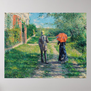 Gustave Caillebotte - Der Weg über die Alphill Poster