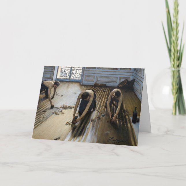 Gustave Caillebotte - Die Bodenschutzwesten Karte (Vorderseite)