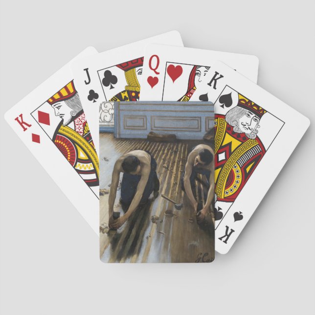 Gustave Caillebotte - Die Bodenschutzwesten Spielkarten (Rückseite)