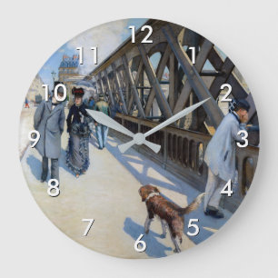Gustave Caillebotte - Die Europa-Brücke Große Wanduhr