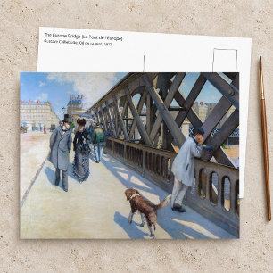 Gustave Caillebotte - Die Europa-Brücke Postkarte
