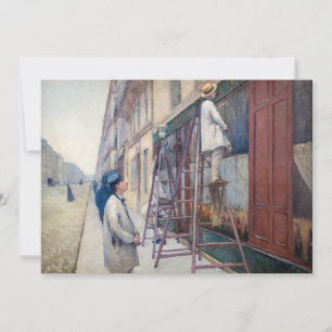 Gustave Caillebotte - Die Hausanstreicher Dankeskarte