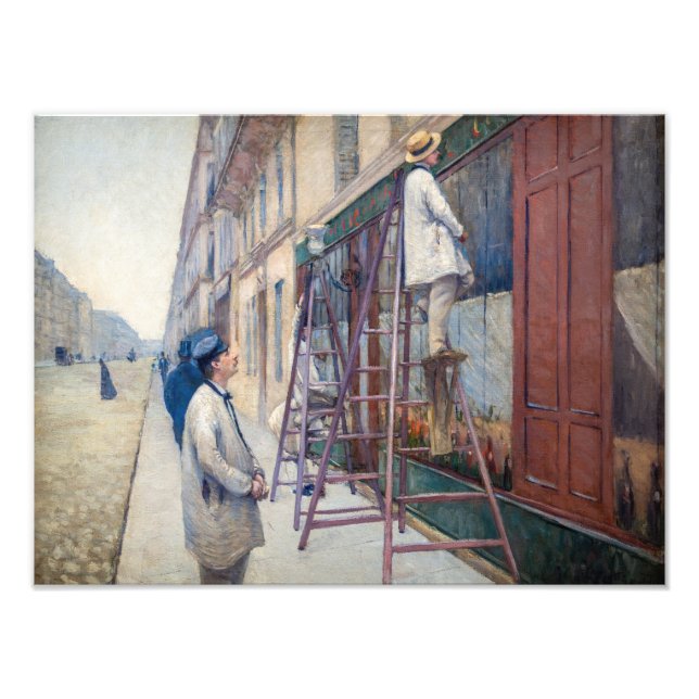 Gustave Caillebotte - Die Maler des Hauses Fotodruck (Vorne)