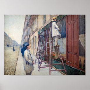 Gustave Caillebotte - Die Maler des Hauses Poster