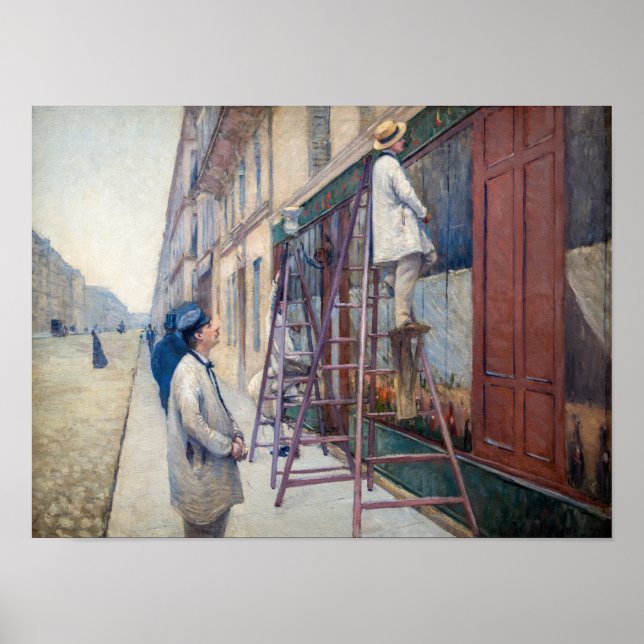 Gustave Caillebotte - Die Maler des Hauses Poster (Vorne)