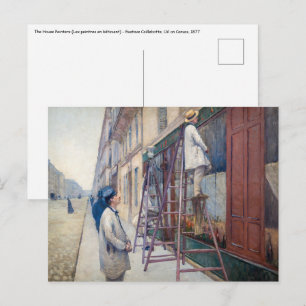 Gustave Caillebotte - Die Maler des Hauses Postkarte