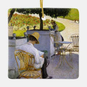 Gustave Caillebotte - Die Orangenbäume Keramikornament