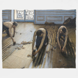Gustave Caillebotte - Die Parkettabschleifer Fleecedecke