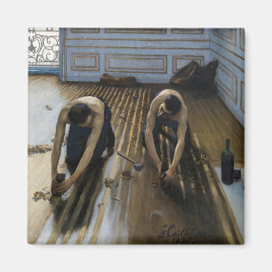 Gustave Caillebotte - Die Parkettabschleifer Magnet