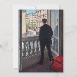 Gustave Caillebotte - Junger Mann an seinem Fenste Dankeskarte