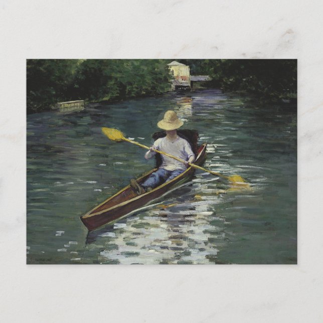 Gustave Caillebotte - Kanu auf dem Yerres Postkarte (Vorderseite)