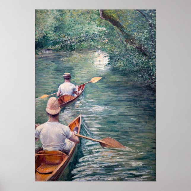 Gustave Caillebotte - Kanus auf den Yerres Poster (Vorne)
