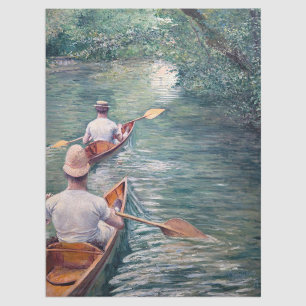 Gustave Caillebotte - Kanus auf den Yerres Seidenpapier