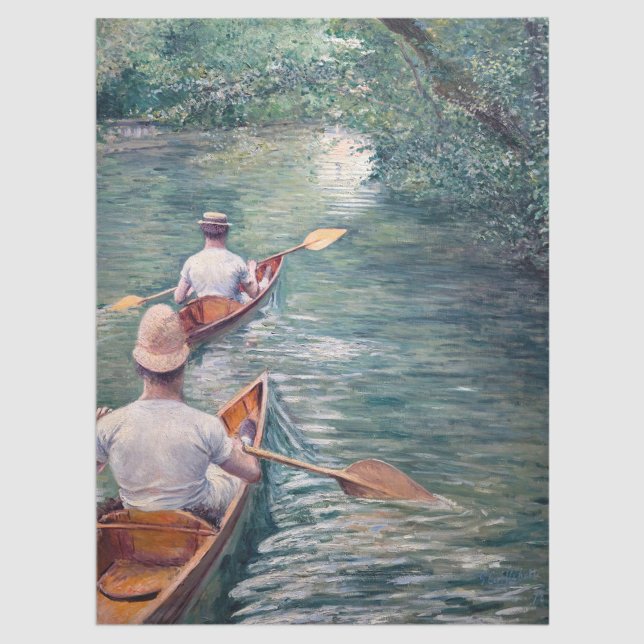 Gustave Caillebotte - Kanus auf den Yerres Seidenpapier (Von Creator hochgeladen)