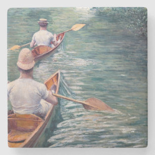 Gustave Caillebotte - Kanus auf der Yerres Steinuntersetzer