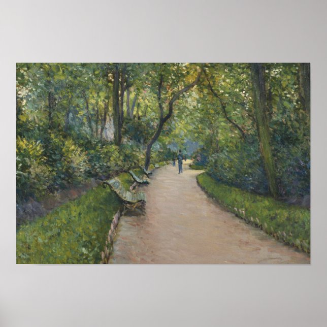 Gustave Caillebotte - Le Parc Monceau Poster (Vorne)