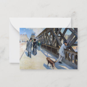 Gustave Caillebotte - Le Pont de l'Europe Mitteilungskarte