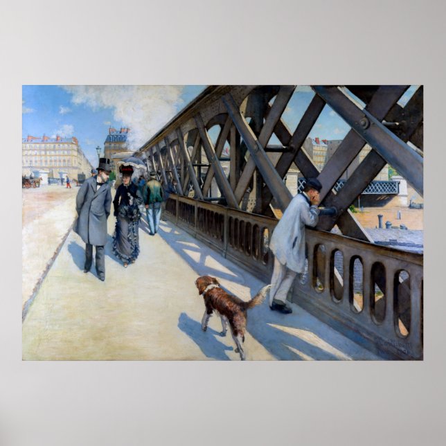 Gustave Caillebotte - Le Pont de l'Europe Poster (Vorne)