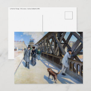 Gustave Caillebotte - Le Pont de l'Europe Postkarte