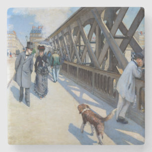 Gustave Caillebotte - Le Pont de l'Europe Steinuntersetzer