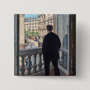 Gustave Caillebotte - Mann am Fenster Button
