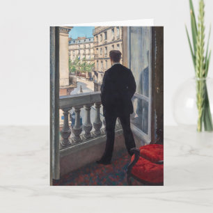 Gustave Caillebotte - Mann am Fenster Karte