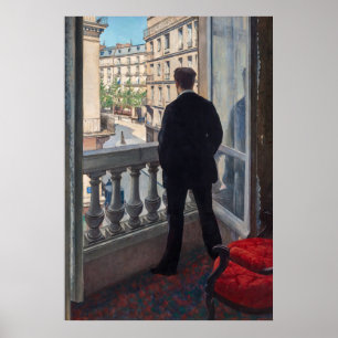Gustave Caillebotte - Mann am Fenster Poster