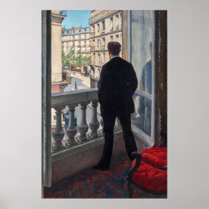Gustave Caillebotte - Mann am Fenster Poster