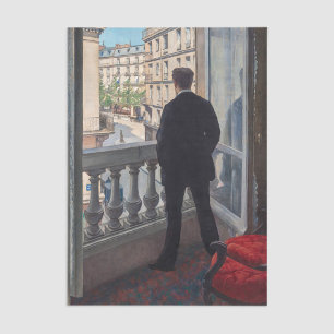 Gustave Caillebotte - Mann am Fenster Seidenpapier