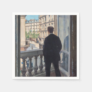 Gustave Caillebotte - Mann am Fenster Serviette