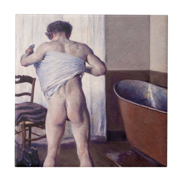Gustave Caillebotte - Mann beim Baden Fliese (Vorderseite)