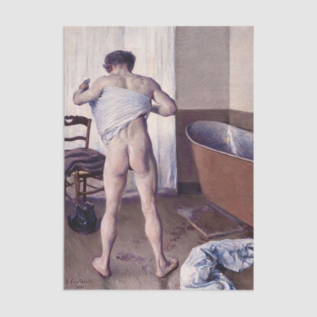 Gustave Caillebotte - Mann in seinem Bad Seidenpapier (Von Creator hochgeladen)