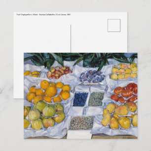 Gustave Caillebotte - Obst auf einem Stand Postkarte