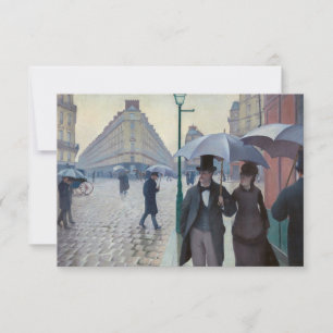 Gustave Caillebotte - Paris Street; Rainy Day Dankeskarte
