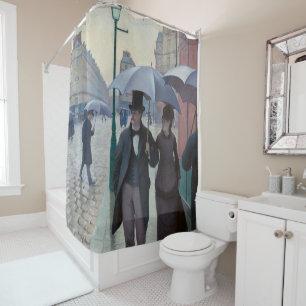 Gustave Caillebotte - Paris Street; Rainy Day Duschvorhang