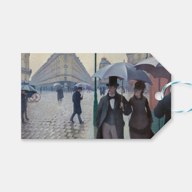 Gustave Caillebotte - Paris Street; Rainy Day Geschenkanhänger (Vorderseite (Horizontal))