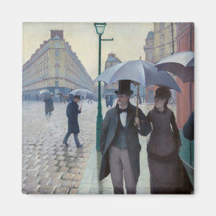 Gustave Caillebotte - Paris Street; Rainy Day Magnet