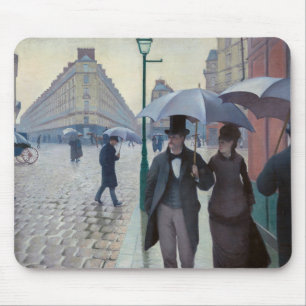 Gustave Caillebotte - Paris Street; Rainy Day Mousepad