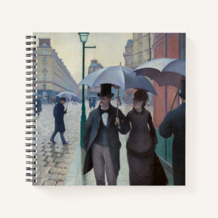 Gustave Caillebotte - Paris Street; Rainy Day Notizbuch