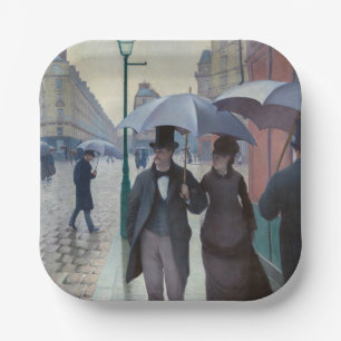 Gustave Caillebotte - Paris Street; Rainy Day Pappteller