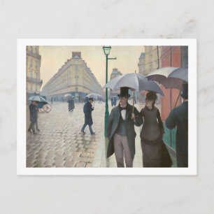 Gustave Caillebotte, Paris Street; Rainy Day Postkarte