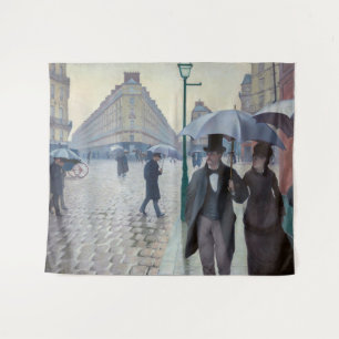 Gustave Caillebotte - Paris Street; Rainy Day Wandteppich