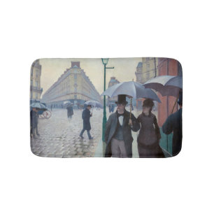 Gustave Caillebotte - Pariser Straße; Regentag Badematte