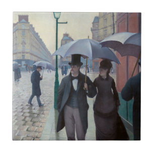 Gustave Caillebotte - Pariser Straße; Regentag Fliese