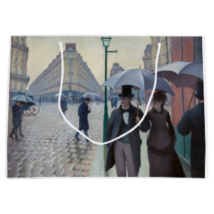 Gustave Caillebotte - Pariser Straße; Regentag Große Geschenktüte